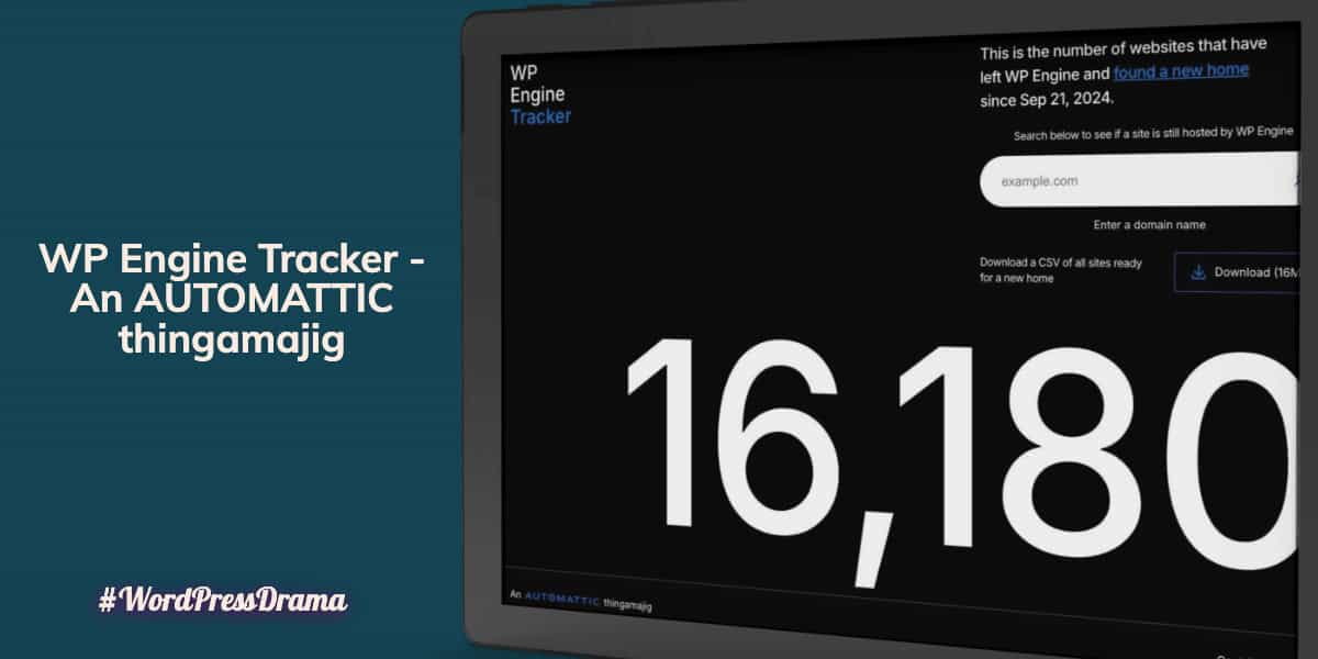 Wordpress Engine Tracker
