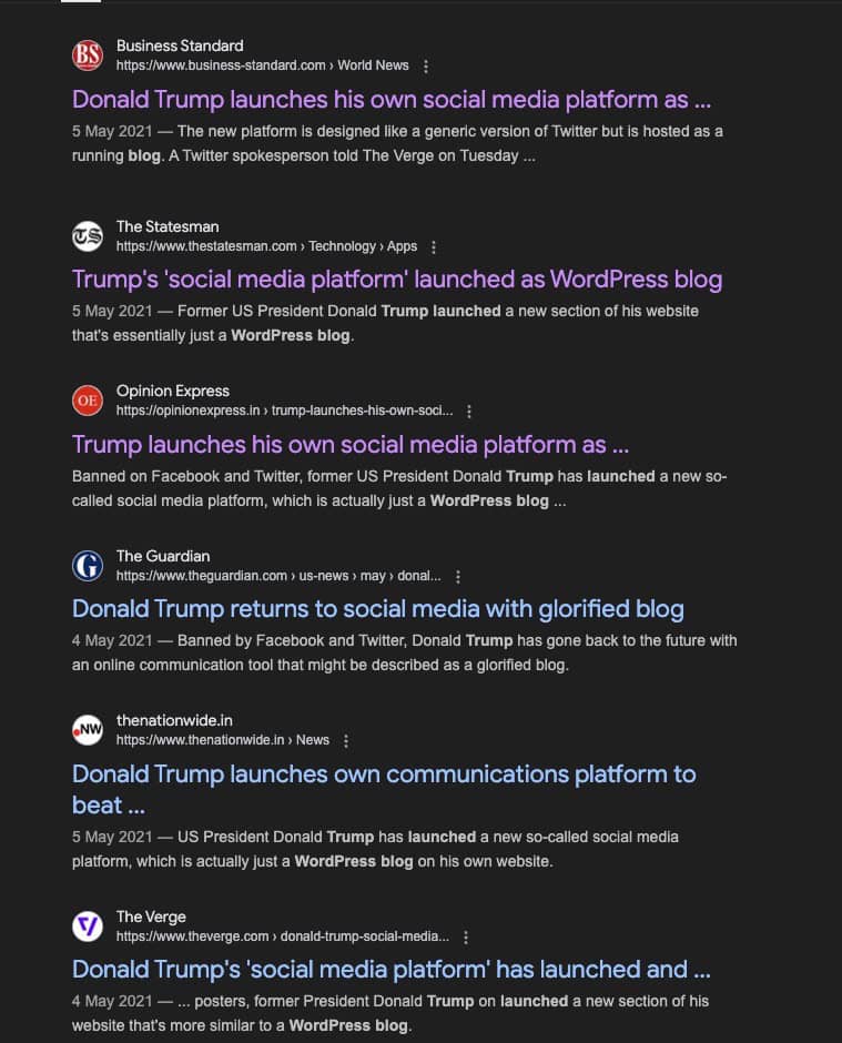 Donald Trump With WordPress Blog