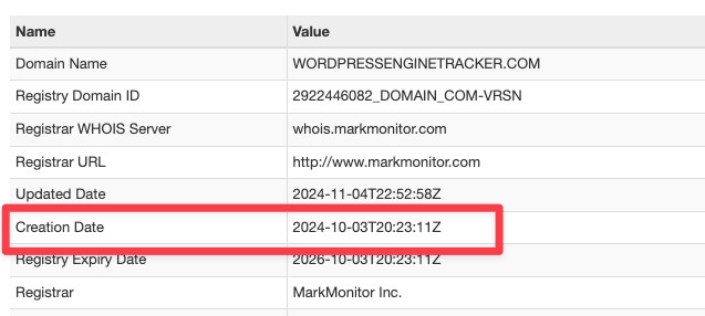 Wordpressenginetracker.com Domain Registfration